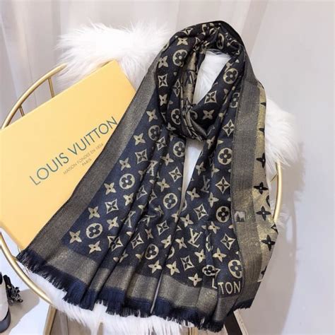 echarpe louis vuitton femme noir